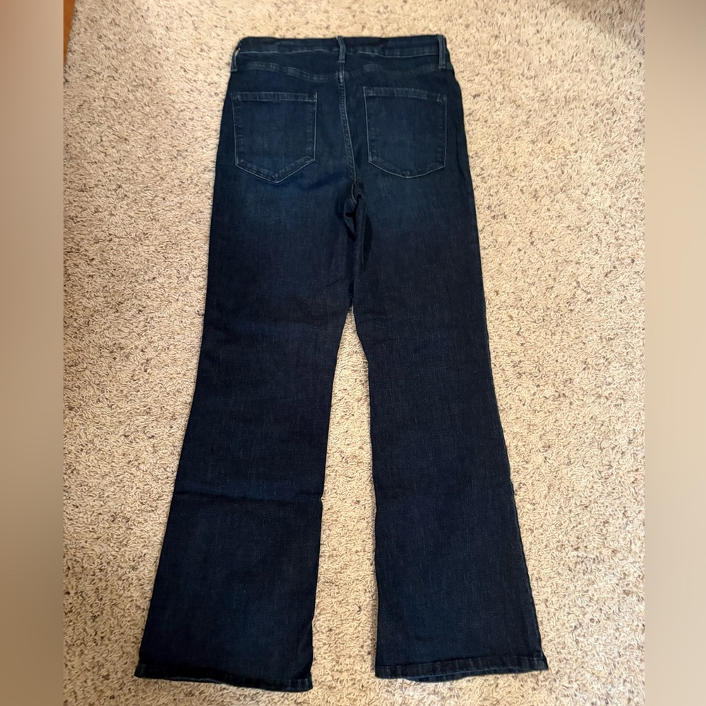 Simply Vera Vera Wang Dark Blue Wide Leg Jeans - Picture 2 of 5